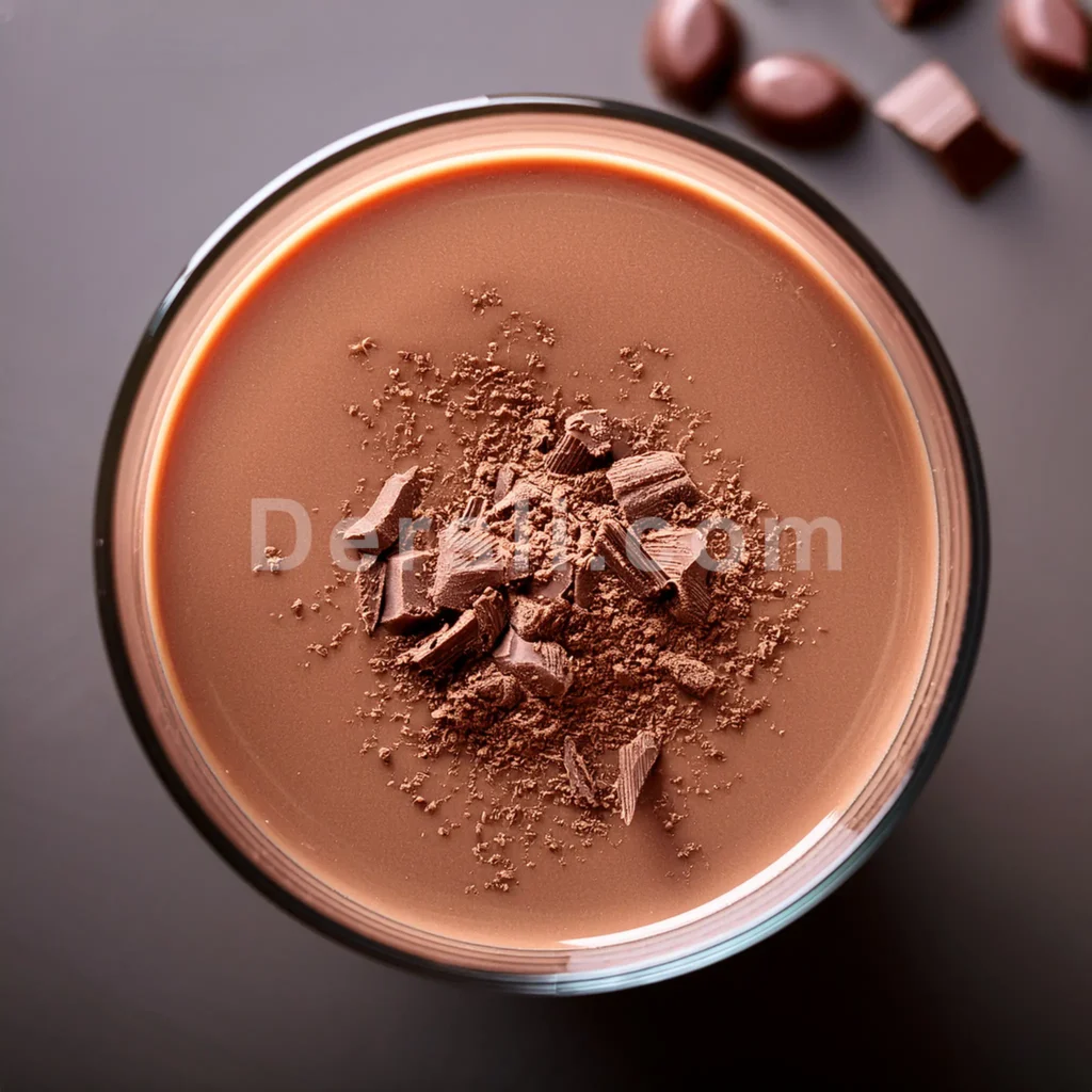 Delicious chocolate whey protein shake - one of the tasty shakes with whey protein recipes.