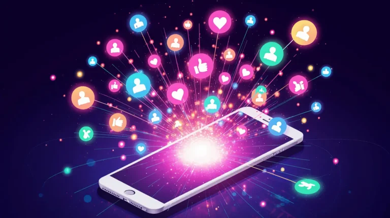 go viral on TikTok in 2025 concept with likes and shares